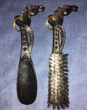 Vintage Brush Shoehorn Set,Horseheads,National ,Hong Kong