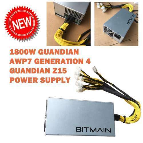 Brand New 1000W-1800W APW7 power supply PSU 10X PCI-E plugs for Antminer Mining  - Afbeelding 1 van 8