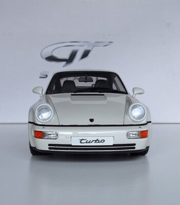 Porsche 911 (964) Turbo 3.6 1993 White 1/18 GT Spirit ZM070 1 of