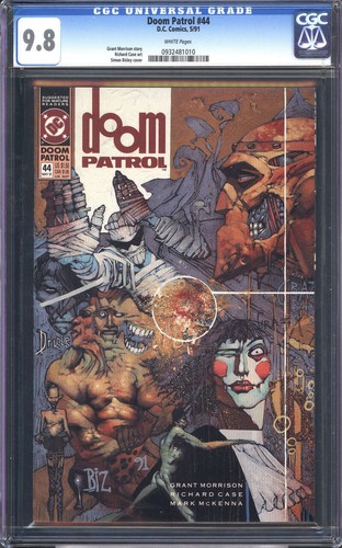 DOOM PATROL #44 CGC 9.8 WHITE PAGES // DC COMICS 1991