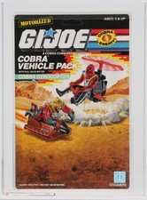 G.I. Joe 1988 Vintage Hasbro Series 7 Cobra Gyrocopter Proof Card AFA 85