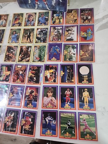 1993 Mighty Morphin Power Rangers Binder W/ 39 Pages Of Collector Cards & POGS!! - Picture 5 of 24