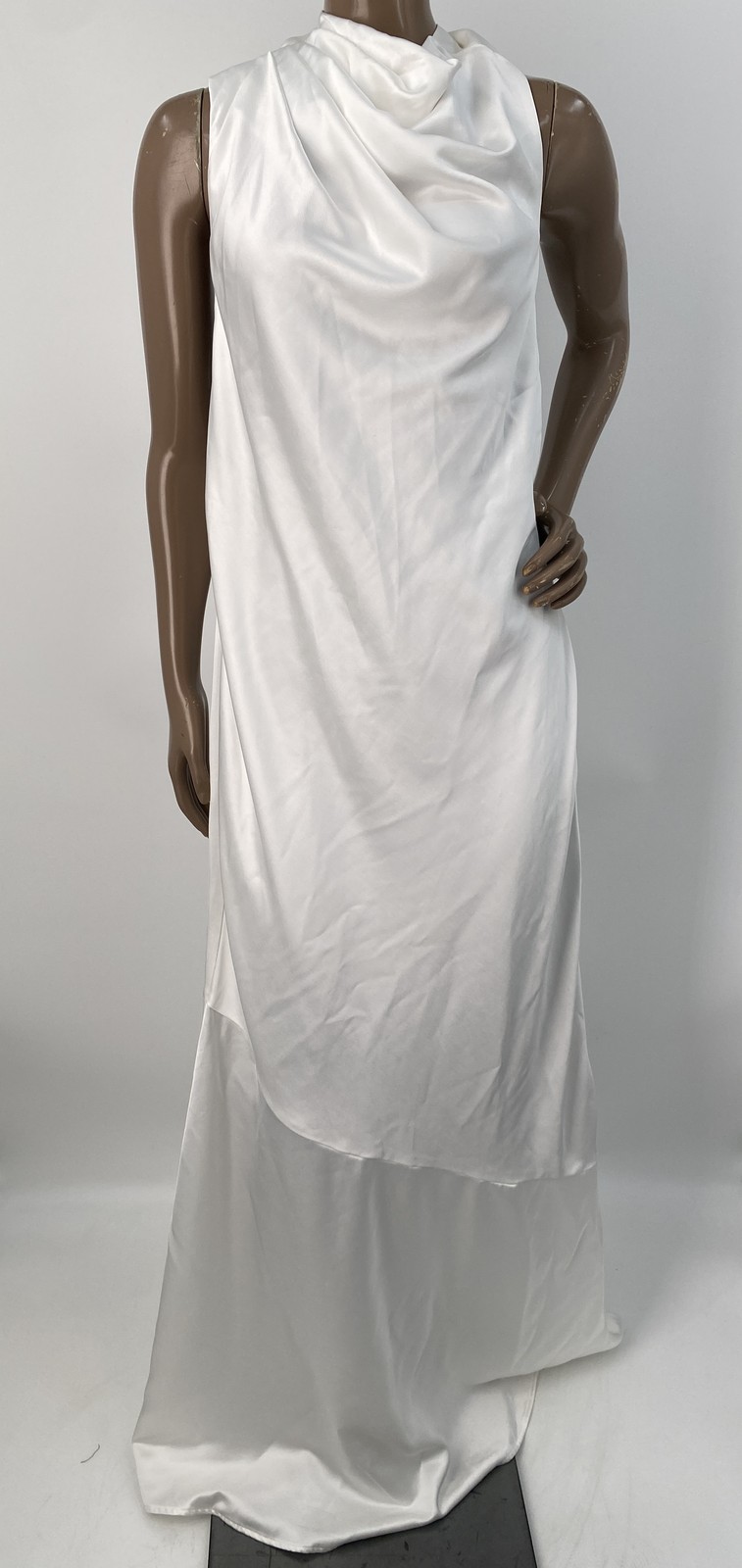 Significant Other Womens Maxi Dress Ivory Size 10 Lana Halter Ruched Satin
