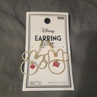 NIP Disney Daiso Mickey Minnie Mouse Bow Earrings Clip On Gold Color — photo 1