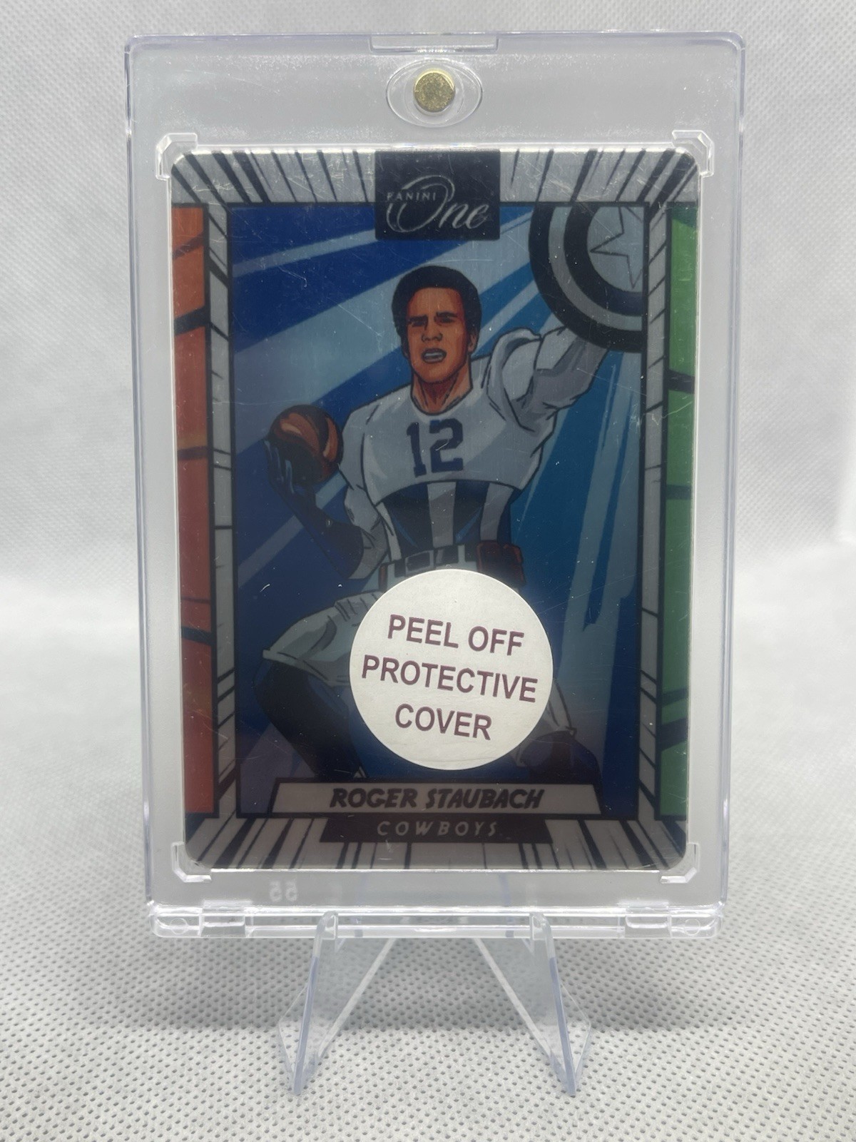 2023 Panini One Football Roger Staubach Manga Metal SSP