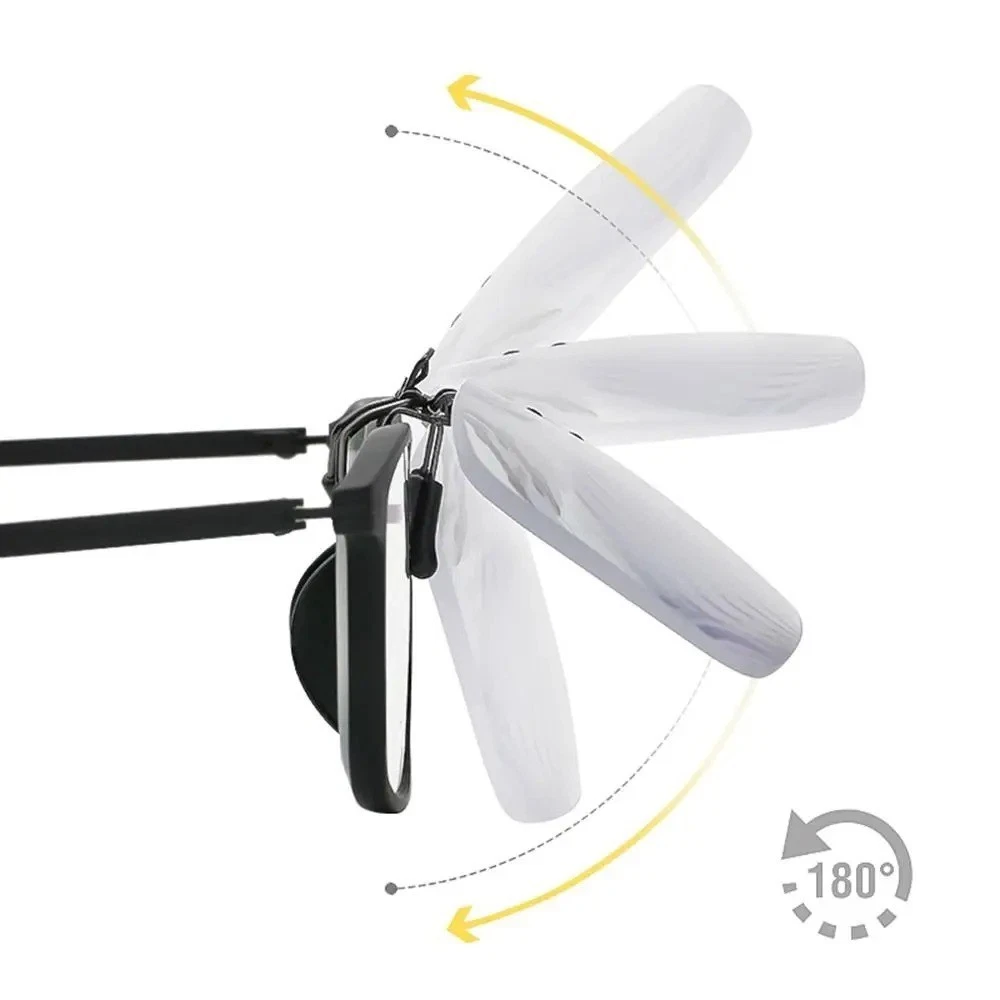 Clip-on Flip Up Rimless Magnifying, Clip onto Over Eyeglasses