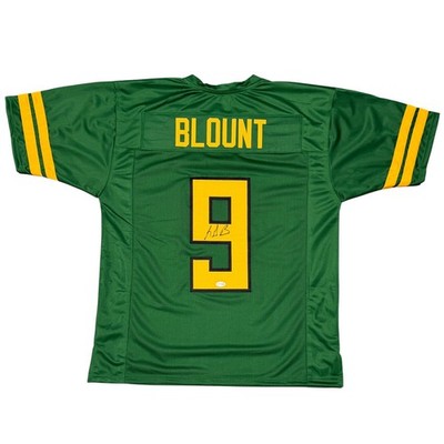LeGarrette Blount Signed Oregon Ducks Custom Jersey JSA Witness COA