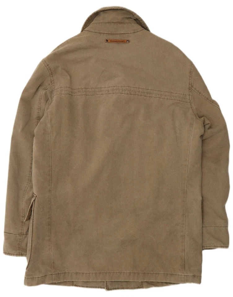 Abrigo MARLBORO CLASSICS Hombre Guisante EU 48 Mediano Caqui Algodón AL25 Foto 2 de 3