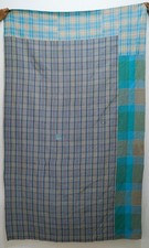 Handmade Cotton Kantha Quilt Throw   Reversible Indian Patchwork Boho Blanket