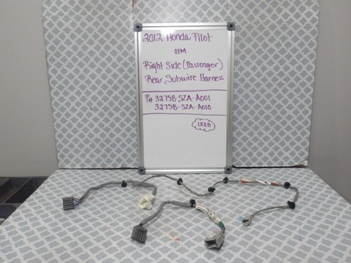 2012 Honda Pilot OEM Right Side Passenger Rear Subwire Harness 32758-SZA-A001, 3