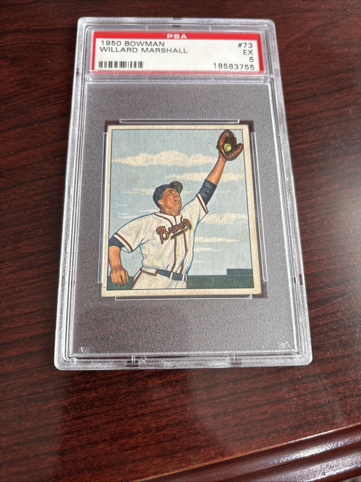 1950 Bowman Set Break PSA 5 Willard Marshall #73 Braves