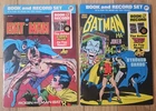 2 Book Lot: Batman Book And Record Set Vintage PR 27 & PR 30 1975