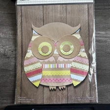 SEI Hoo's Sweet Owl Scrapbooking Kit 4x6 Album Stickers Paper Craft Set New