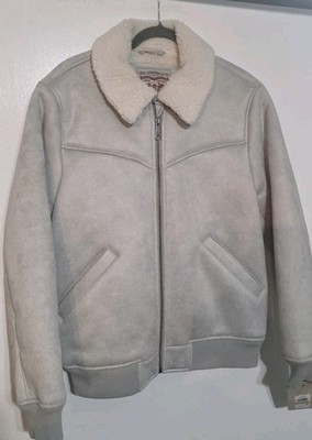 Levi's Faux Shearling Bomber Jacket Tundra Men Size Small NWT