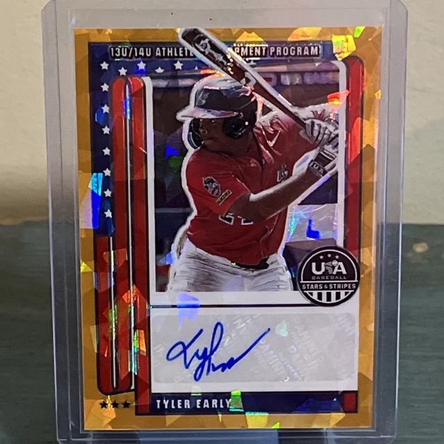 2026 Panini Stars & Stripes Prizm Tyler Early Auto Gold Ice #NTS-TE /10