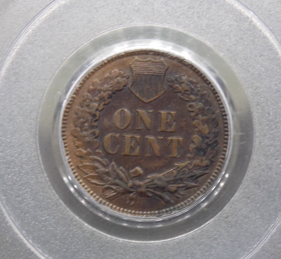 1886 Indian Head Cent *TYPE 2* Penny 1c PCGS AU50 #208 About Unc ECC&C, Inc. - Image 2 of 4