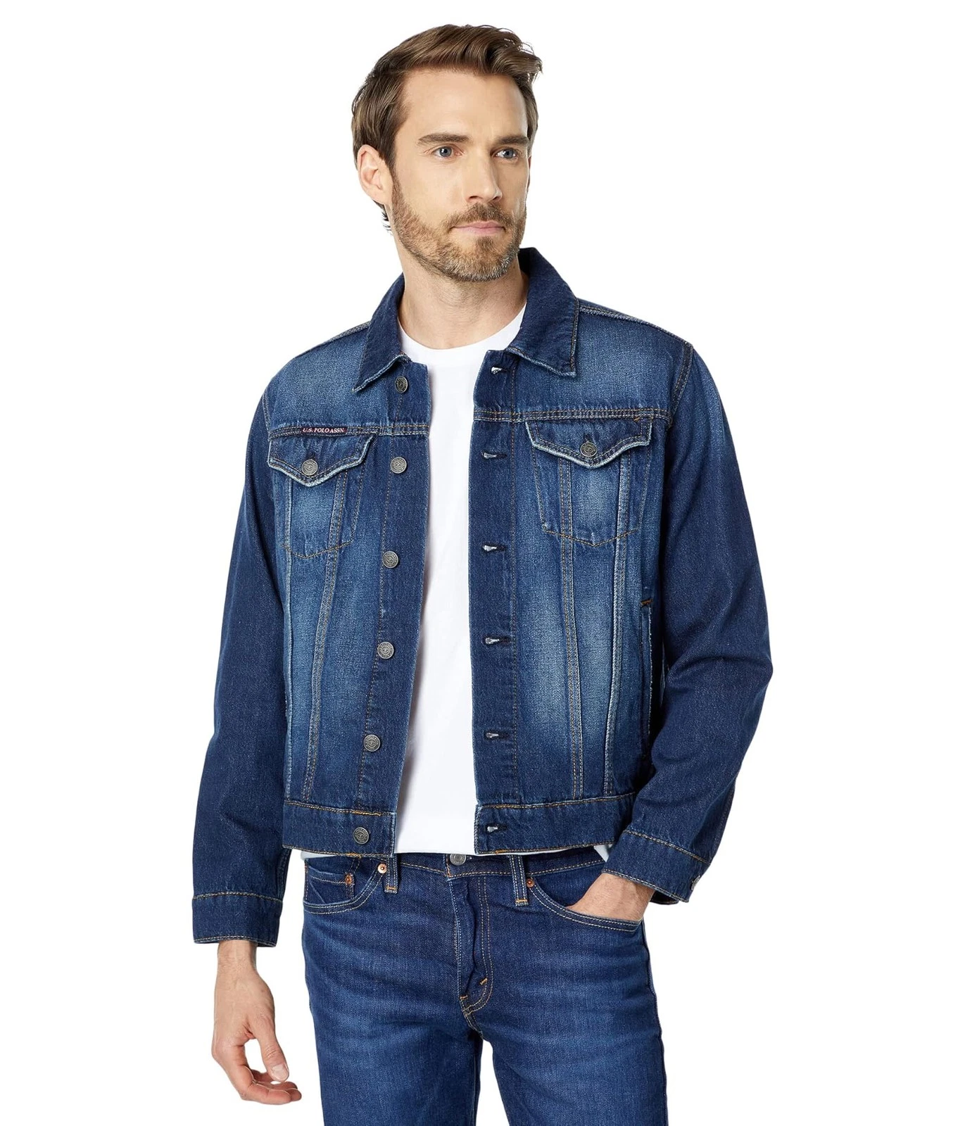 Man's Coats & Outerwear U.S. POLO ASSN. Rigid Denim Jacket