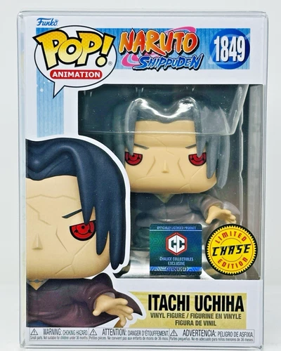 Funko Pop! Naruto: Itachi Uchiha #1849 CHASE (Metallic) Chalice Excl w/Protector