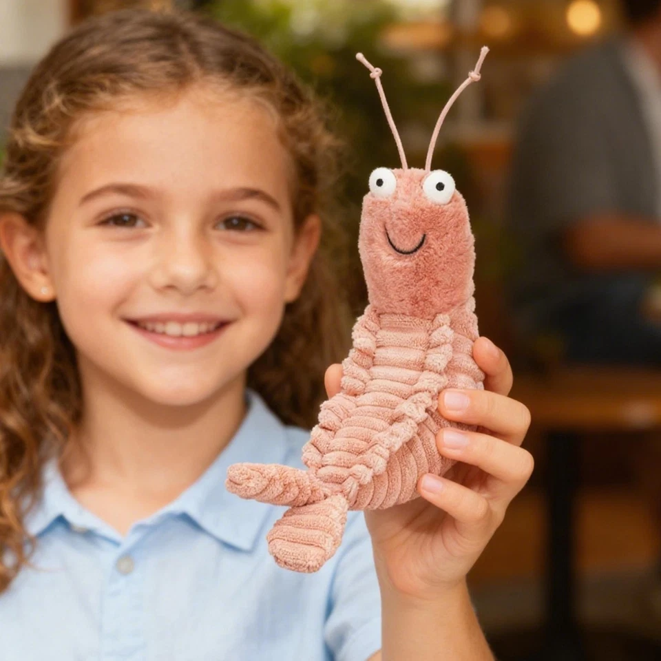 Je*llycat SHELDON SHRIMP Weiches Plüschtier, süßer Ozean, neu mit Etikett - Bild 4 von 4