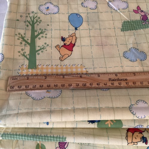 Stitch Plaid Scenic Winnie The Pooh Disney For Springs 2 Yards Cotton - Picture 5 of 6