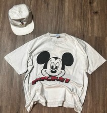 Vintage 90s Disney Mickey Mouse Single Stitch Graphic T-Shirt USA Made One Size