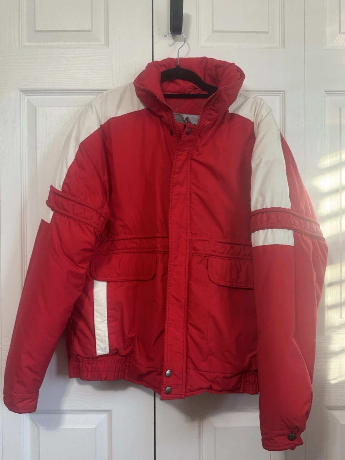 Weather Breaker Vintage Winter Ski Snow Snowboard Lined Coat Jacket Size Large