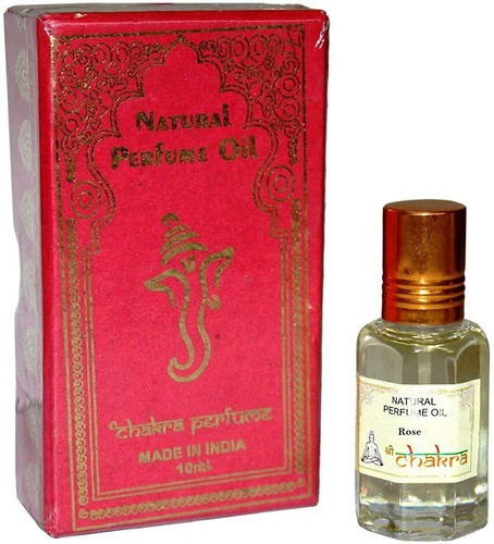 RSGL Chakra Natural Rose Indian Perfume Oil –10ml (Made in India)
