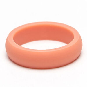  ROSE  GOLD  SILICONE  WEDDING  BAND WORKOUT RING  FOR WOMEN 