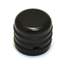 (2) Hipshot Black No-Slip O-Ring Knobs for Guitar/Bass 6mm Split Shaft 80600B