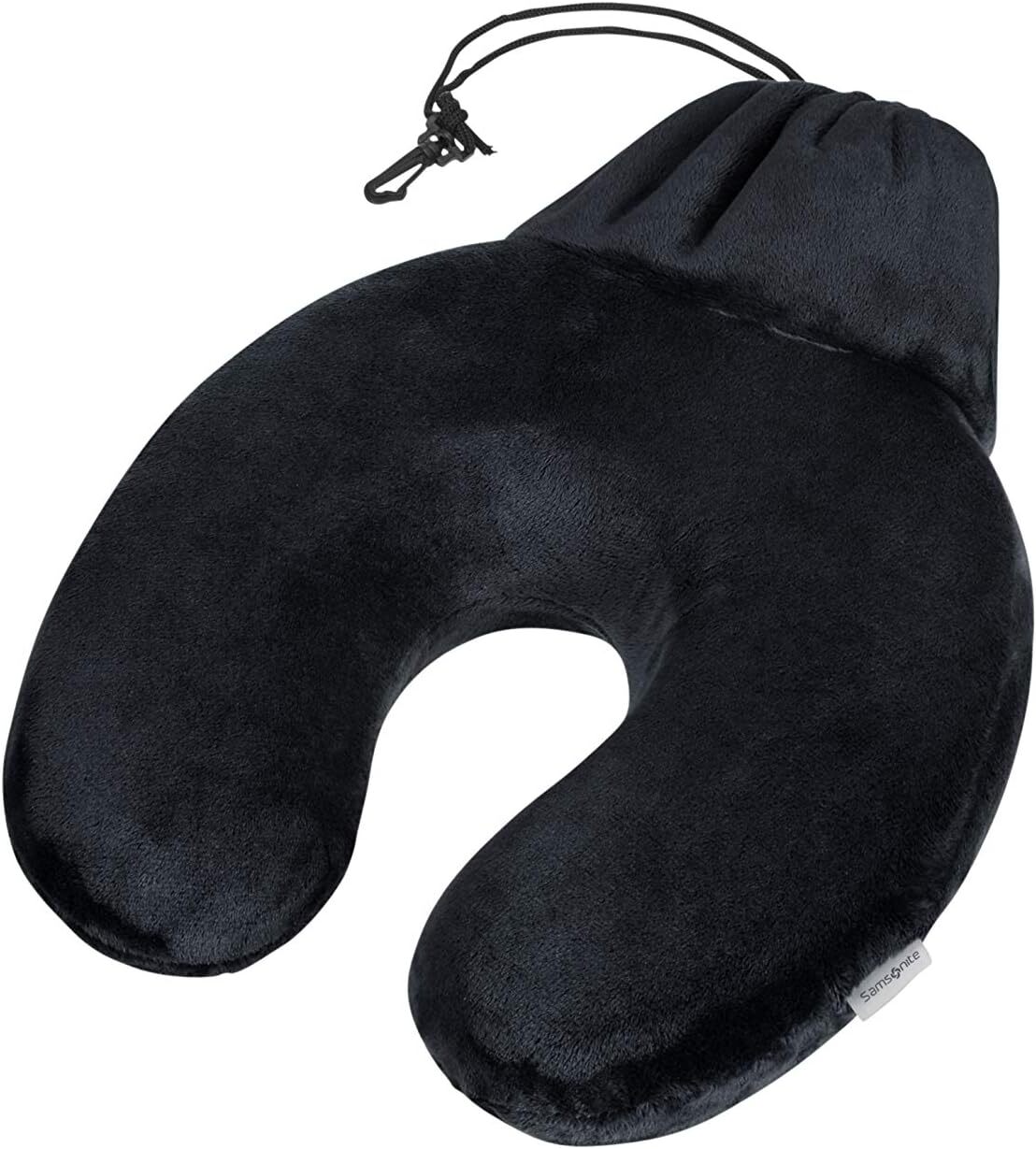 Samsonite Global Travel Accessories - Memory Foam Pillow + Pouch Nero (Black)