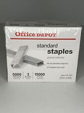 Office Depot Brand Standard Staples 14 5000 Staples Per Pack Box Of 5 Packs  - Office Depot