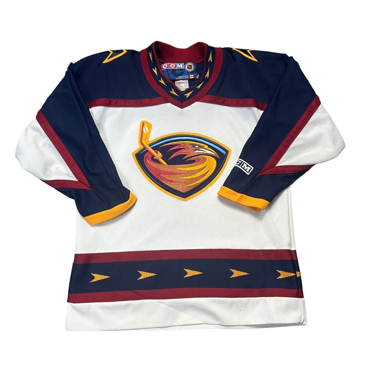 Atlanta Thrashers NHL CCM Hockey Jersey Youth Size L Or Men