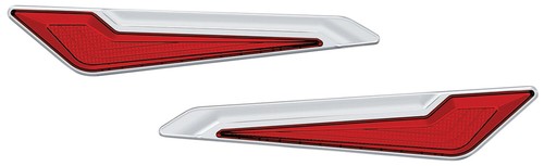 Kuryakyn Omni LED Chrome Side Saddlebag Inserts '18-20 Gold Wing (3254) - Picture 1 of 3