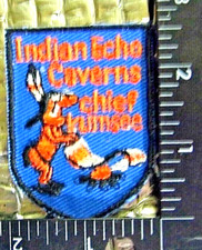Vintage Patch Indian Caverns Chief Kumsee FREE SHIPPING