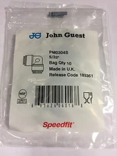 John Guest PM 0304S equal elbow, 5/32" tube OD (bags of 10)