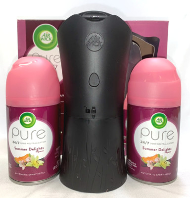 1 Pure Air Wick Automatic Spray Summer Delights Scent 5.89 oz Each