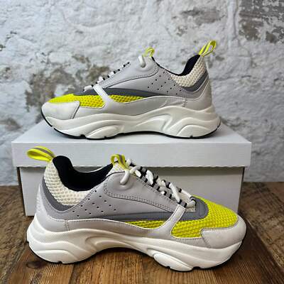 Dior B22 Yellow Gray White Sneaker Sz 7 (40) No Box | eBay