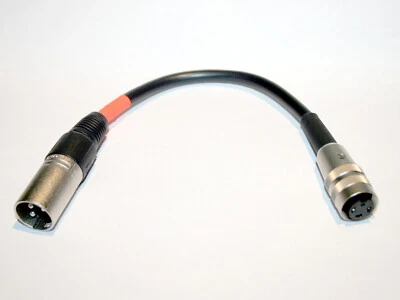 KH-STUDIOTECHNIK Adaptador de cable Klein Tuchel - XLR macho ESPECIAL solo para Sennheiser MD421 HL / HN