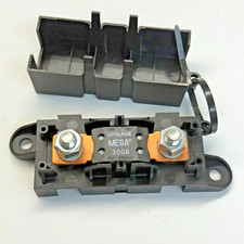 Littelfuse Stackable Mega Fuse Holder with Mega Fuse 300 Amp 32V DC Slo-Blo