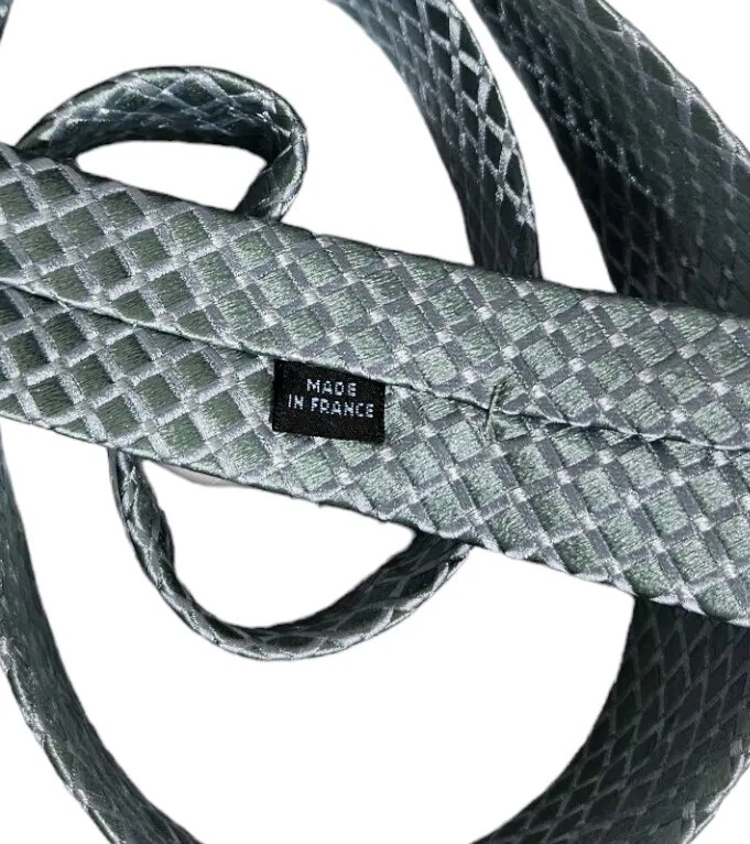 Corbata CHARVET Para Hombre 100% Seda LUJO Corbata XL Verde Geométrica W:3.7" Usada en Excelente Condición  Foto 4 de 4