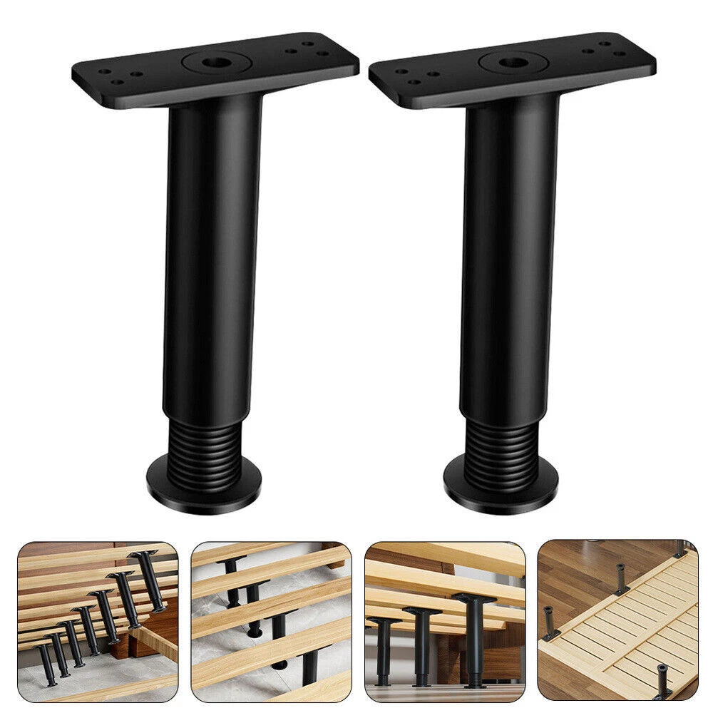 2pcs Bed Center Support Leg Bed Frame Support Adjustable Furniture Legs