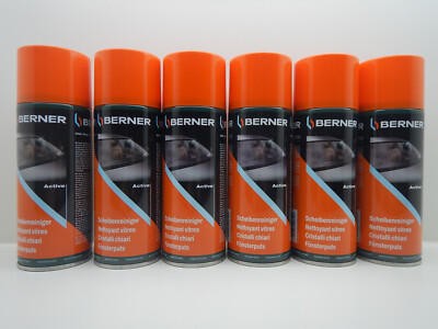 6x Berner Scheibenreiniger Reiniger Activ Glasreiniger Aktivschaum Schaum 400ml