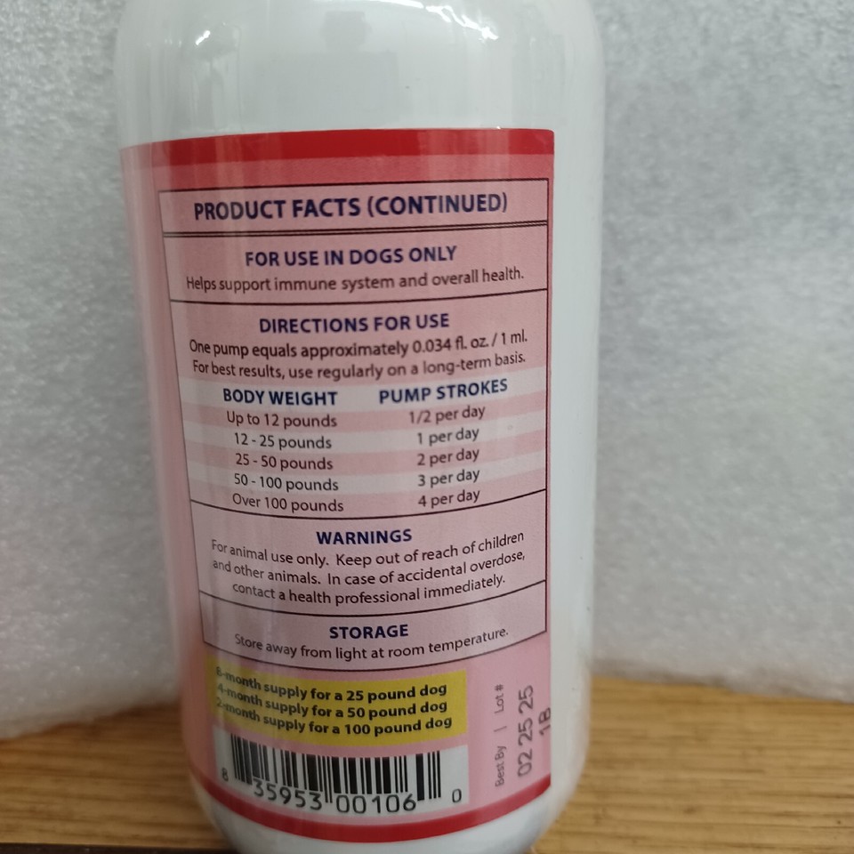 Grizzly Wild Antarctic Krill Oil for Dogs 8oz Fights Free Radicals