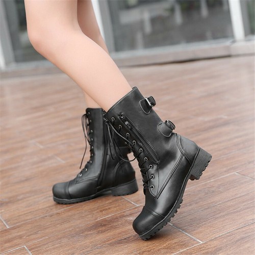 poll Antagonist politician Womens Buckle Military Combat Ankle Boots Army Lace Up Zip Flat Biker Shoes Size | eBay poll Antagonist politician Womens Buckle Military Combat Ankle Boots Army Lace Up Zip Flat Biker Shoes Size | eBay