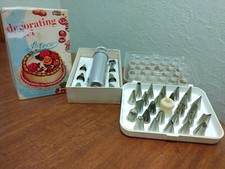 Vintage Ateco Cake Icing Decorating Set 701 &...