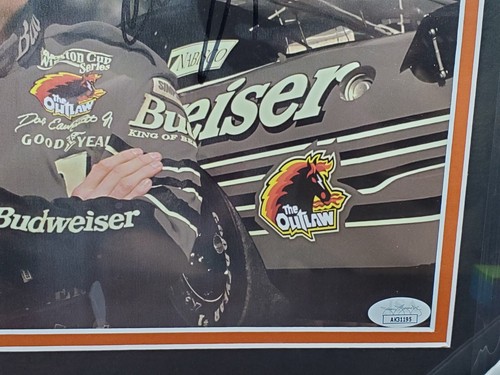 Dale Earnhardt Jr Budweiser The Outlaw Autographed 8x10 Pro Framed Photo JSA COA - Picture 4 of 9