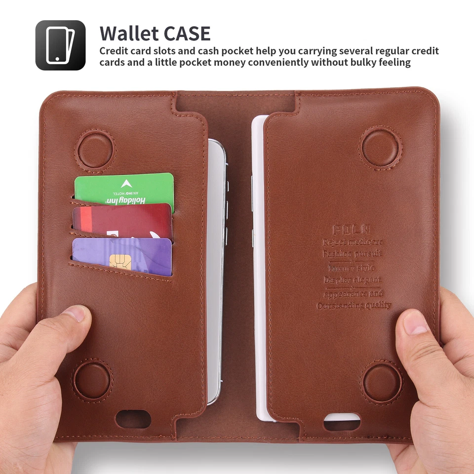 For LG K41S K51S K61 Velvet 5G G7 K30  Leather Wallet Magnetic Cover Card Case - Image 2 of 4