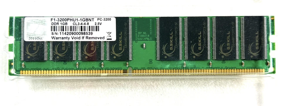 G.SKILL High Performance Memory 1024MBx1 DDR 400 PC-3200 - Image 2 of 3