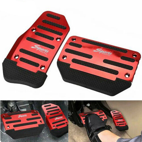 Universal Red Car Non-Slip Automatic Gas Brake Foot Pedal Pads Cover Accessories - Foto 3 di 16