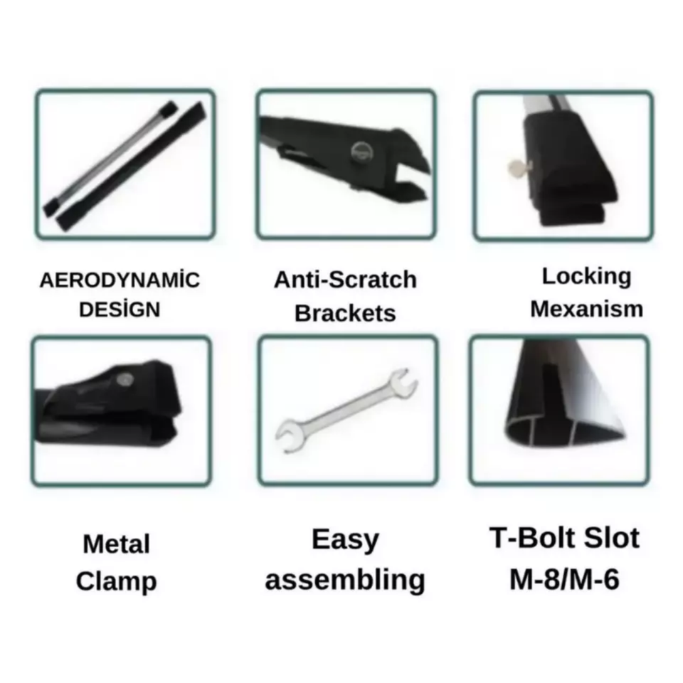 Aluminum Roof Rack Cross Bars for Subaru Forester Wilderness 20222025
